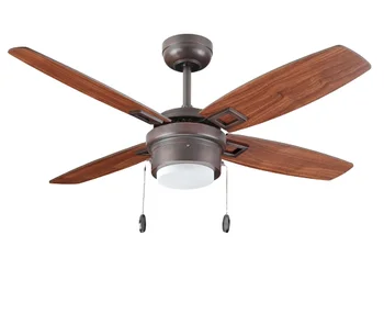 48 inch Ceiling Fan with Lights Fan Blades Nature Wood/Bamboo Blades Reversible Brushless DC Motor Remote Control