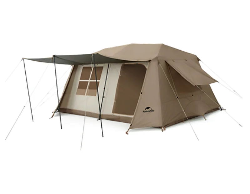 Naturehikeアウトドアキャンプ2ベッドルームファミリーテントビレッジ