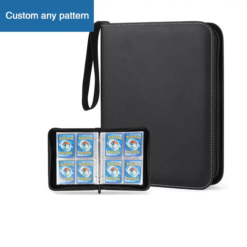 In Stock Premium Custom Pu Leather Album Pokemon Trading Card Folder