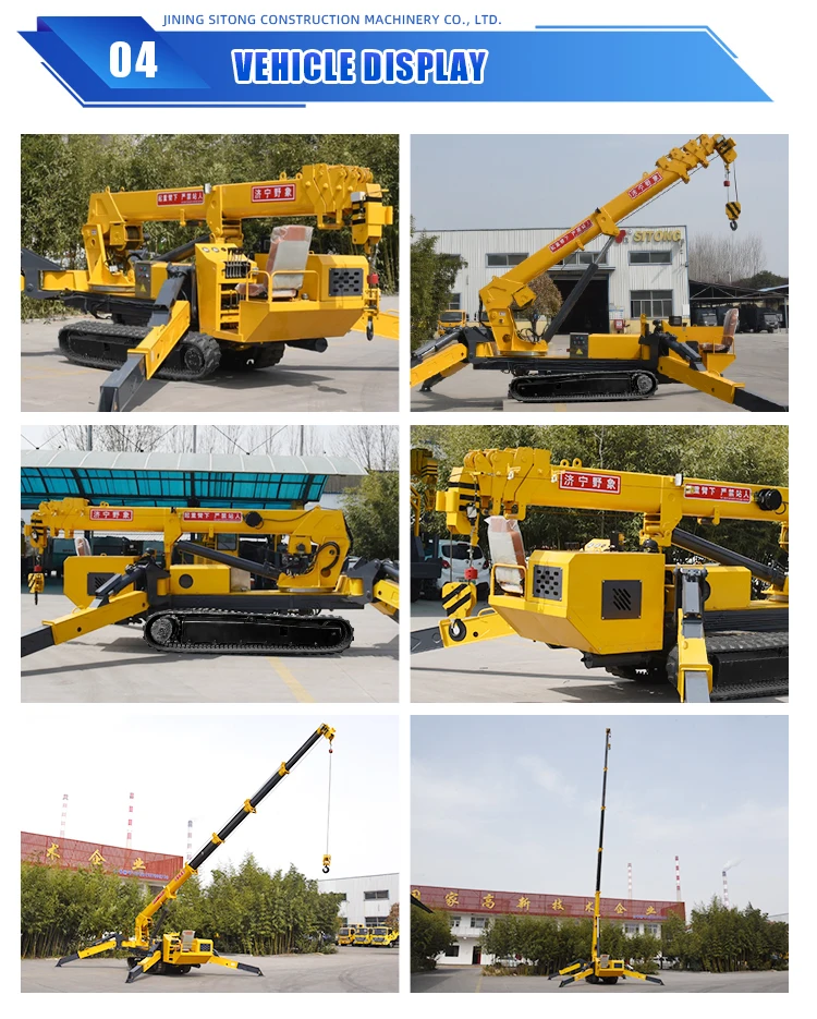 Mini Construction Crawler Cranes 3 Ton 5 Ton 8 Ton10 Ton Spider ...