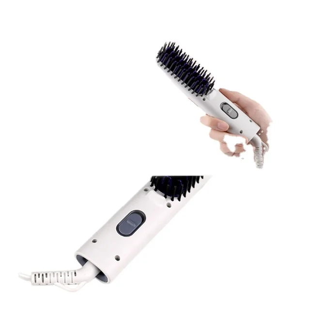 Magic Hair cepillo de pelo profesional peine plancha de pelo eléctrico  plástico peine recta cepillo de hierro con pantalla LCD 20 unids|combed  fabric|brush instrumentbrush plating - AliExpress