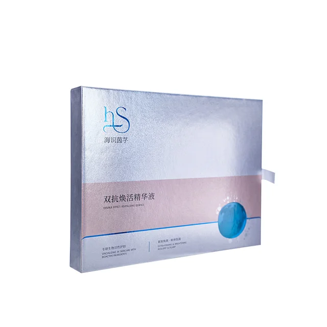 Double Effect Hyaluronic Acid Ampoule Ergothionein Hydrating Moisturizing Rejuvenating Facial Revitalizing Essence