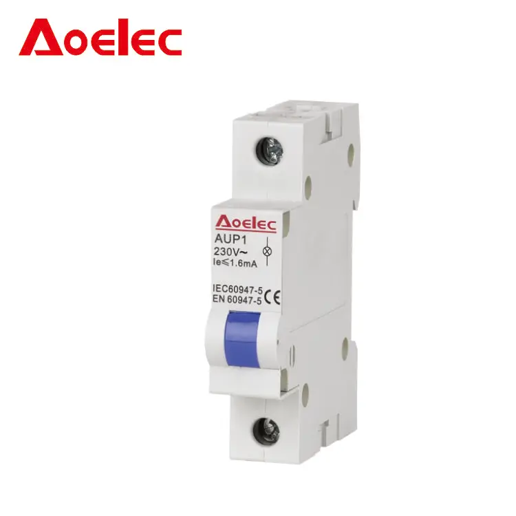 AUP1 Din Rail Mounting Led Signal Lamp 24V Indicator Lamp