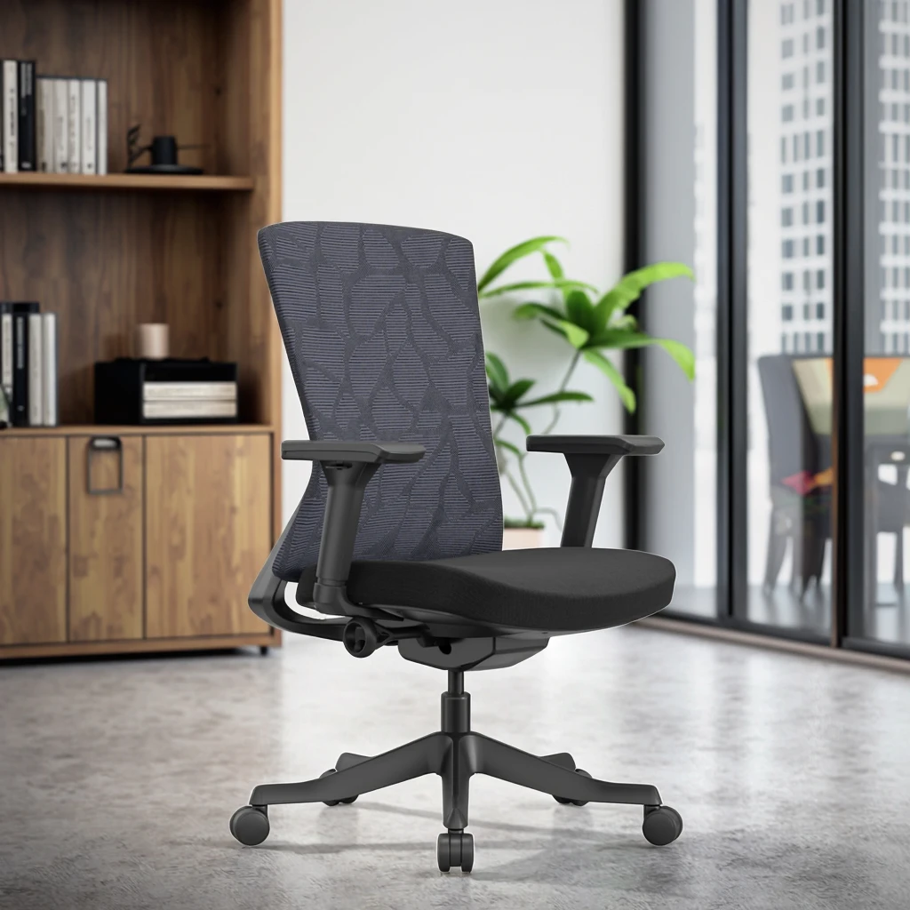 Premium Mesh Back Contoured Support Modern Ergonomic Design Stain Resistant Seat Professional Office Seating 2