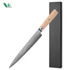 Couteau à trancher 9,5" avec manche en bois de pakkawood jaune