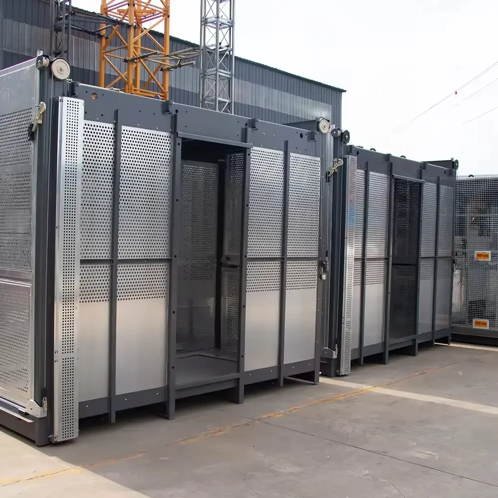 120M High SC200/200 Double Cage Building Elevator Construction Hoist