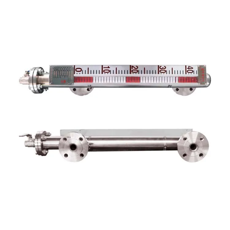 Stainless Steel Magnetic Flap Level Gauge Local Visual Display Liquid Level Indicator for Industrial Tank Monitoring