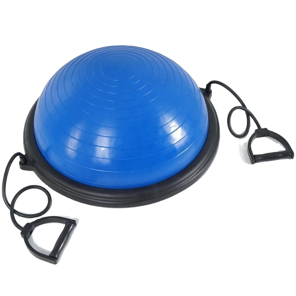 Pilates jump ball hemisphere YoGa Half wave speed increase sponge handle Balance hemisphere yoga half ball