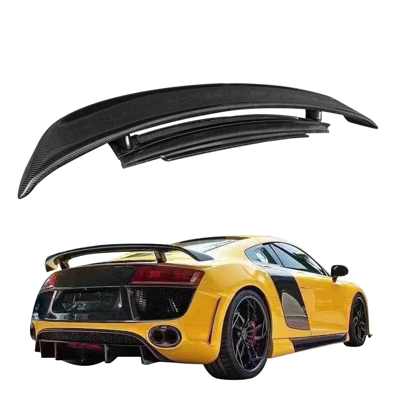 M Style Carbon Fiber Rear Spoiler Wing For Audi R8 Sport 4S V10 GT Sedan