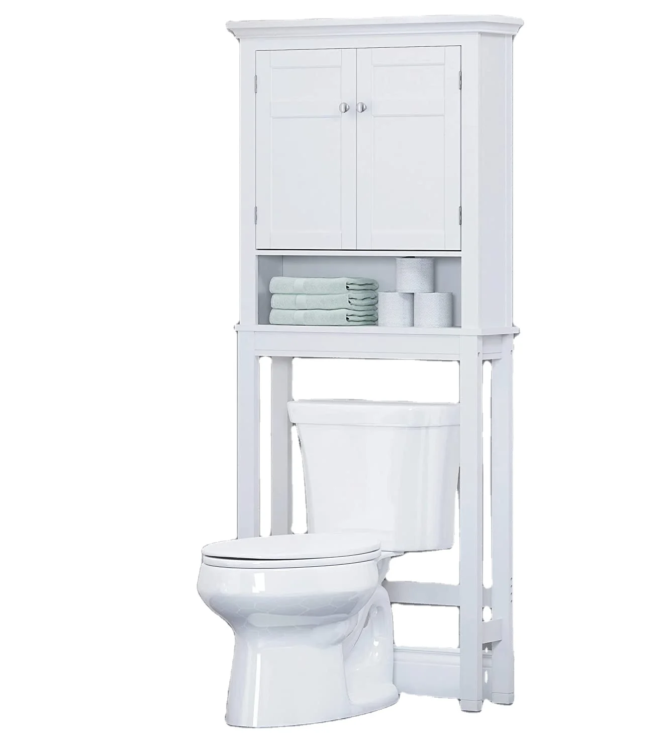 Автономный белый шкаф для ванной комнаты современный хранения в