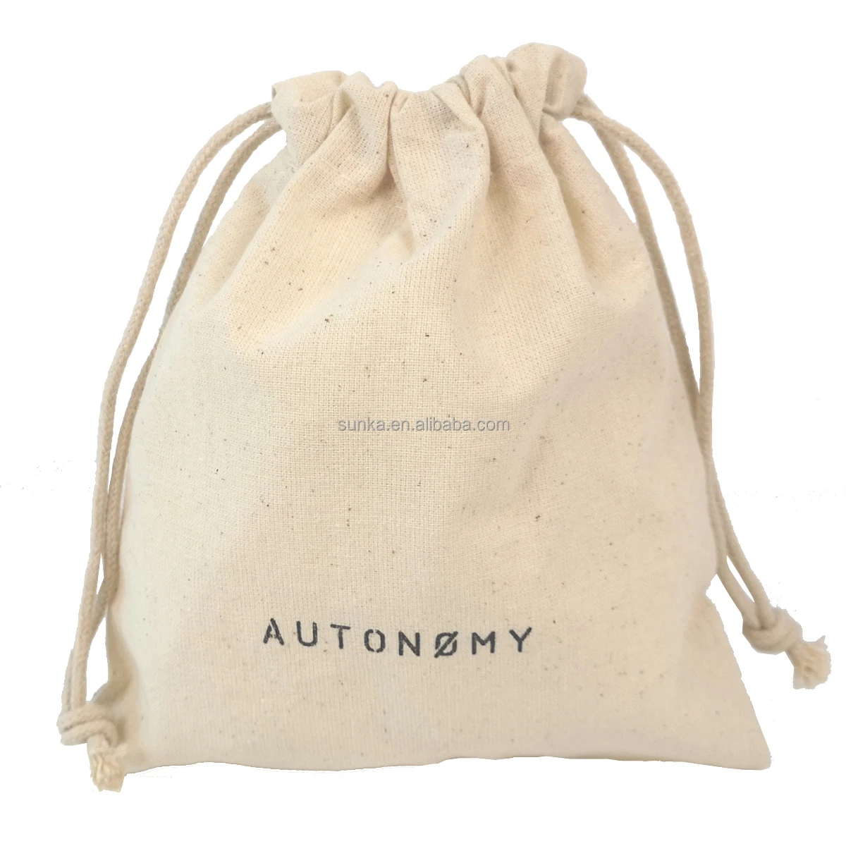 Dark Grey Polyester Cotton Dust Bag For 