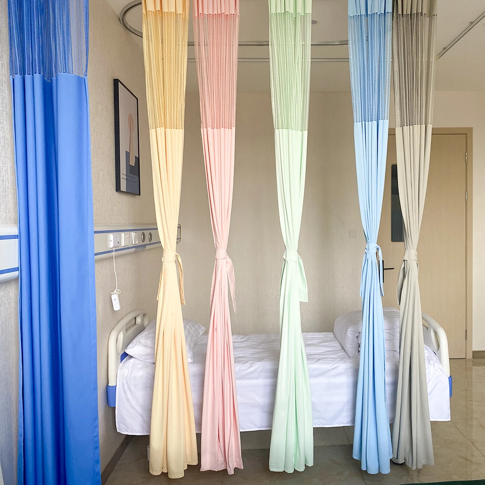 Factory Custom Bacteriostatic Flame Resistant Antistatic Polyester Mesh Divide Bed Hospital