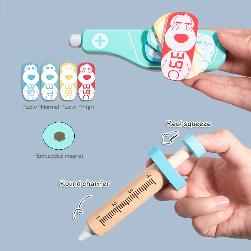 Высококачественный детский игрушечный набор для имитации каждого маленького врача Детская аускультационная инъекционная зубная пластиковая коробка лекарств малышей