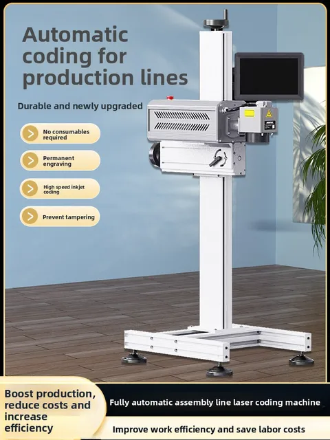 Line Alternating Current Driven Laser Inkjet Printer Marking Including Expiration Dates for In-Flight Food Packaging Boxes 2