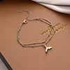 silvery A fishtail bracelet