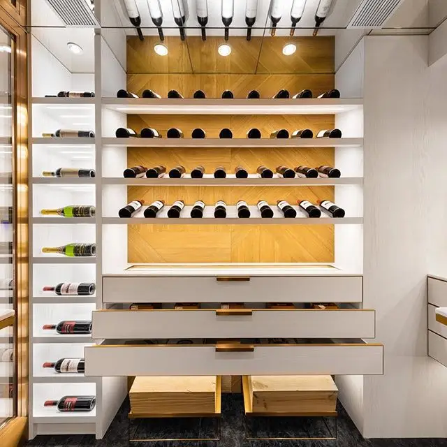 Industrial Wine Cabinet Barn Door Rack Wall Mounted Under