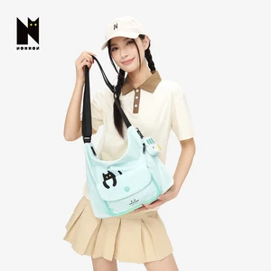NOXXON Waterproof Shoulder Bag Customized Designer Handbag  Large Capacity Nylon Solid Color Sling Bag for Girls