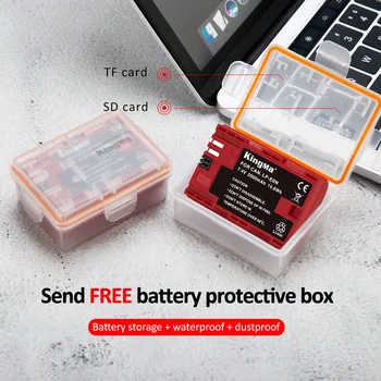 Kingma Replacement 2000mah LP-E6NH Batteries and Portable Charger Kit for Canon 7D2 EOS 60D 7D 6D detail image