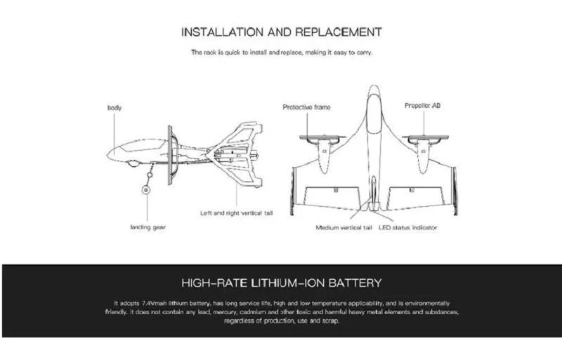 Xueren WLtoys XK X420 2.4G 6CH RC Quadcopter Brushless RC Glider Fixed Wing RC Airplane Aircraft RTF With Kid's Toys