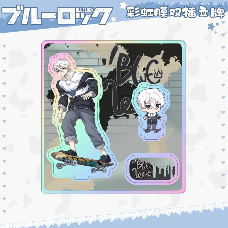 Astuccio Doppio Strato Blue Lock 22x7,5x13 Cm - Poliestere Con Personaggi Isagi, Nagi, Rin - Astuccio Porta Penne Anime