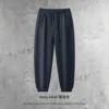 Leg pants-navy blue