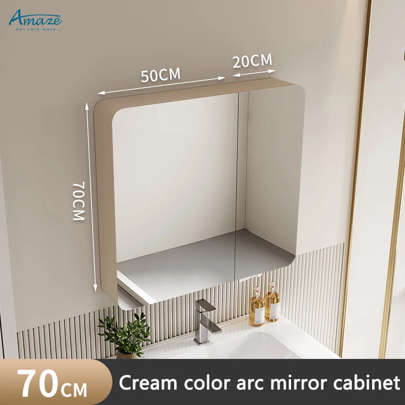 Wholesale aluminum wall mounted bathroom design smart mirror cabinet touch screen led cabinet mirror manufacture