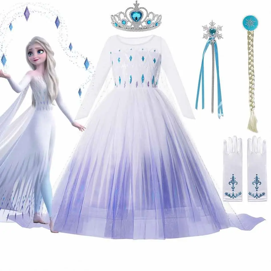 Disfraz De Elsa Para Halloween Para Niños Y Niñas,Ropa De Fantasía Para Tv  Y Película,Cosplay,Fiesta,Princesa,Envío Directo - Buy Venta Caliente De La  Fábrica De Cosplay Vestido De Fiesta De Princesa Elsa Vestido