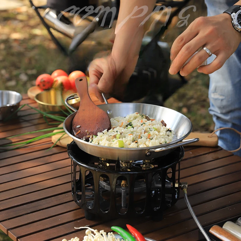 Outdoor Gas Burner Windproof Camping Stove Portable Tourist Equipment Mini Gas Camping Stove for Hiking Outdoor
