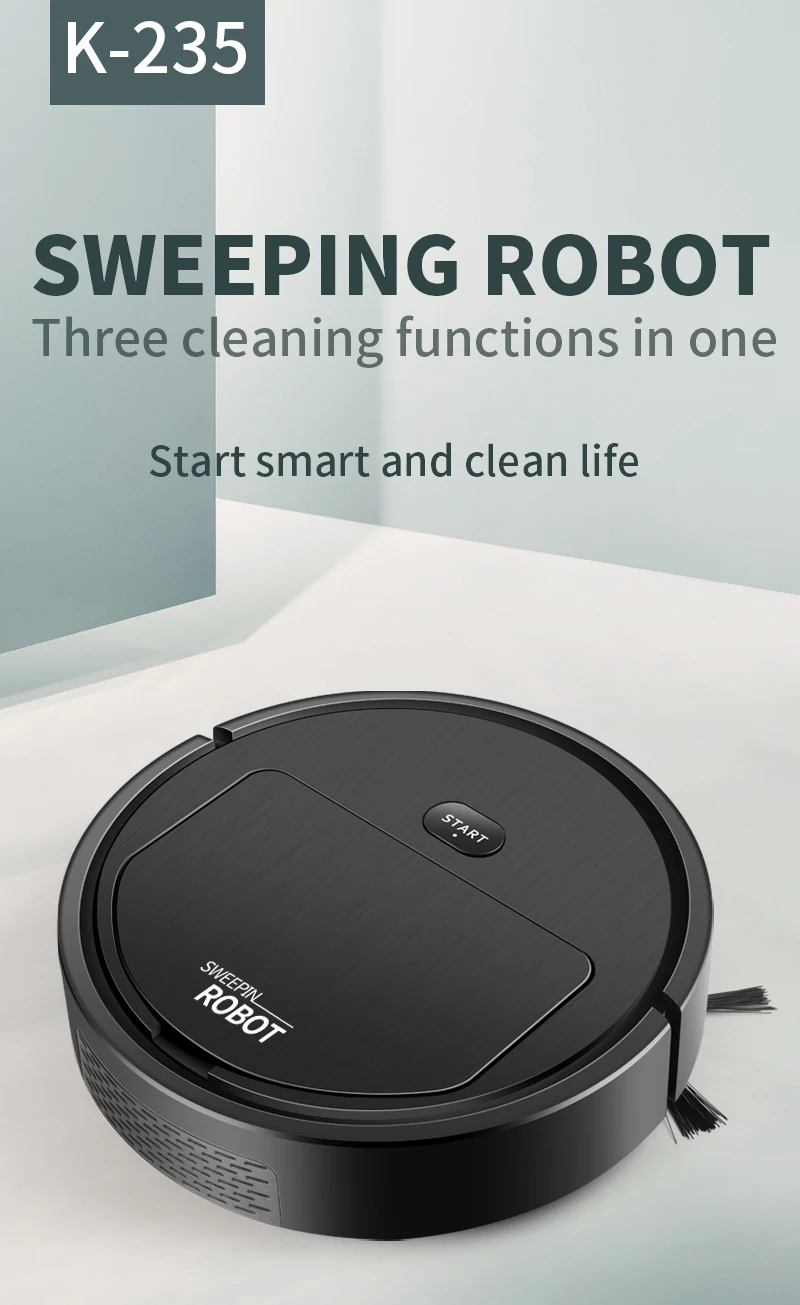 3 In 1 Usb Sweeping Robot Vacuum Cleaner Rechargeable Mopping Wireless ...