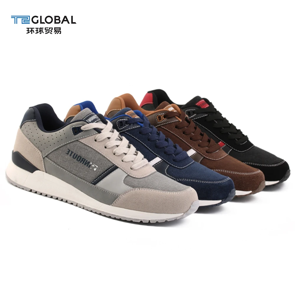 Классические зимние мужские повседневные замшевые кроссовки Odm ручной работы, Серые кроссовки