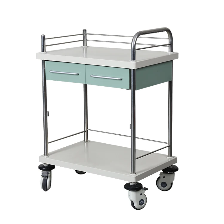YXG-24-2 Chinese Factory Wholesale Customized Stainless Steel Hospital Emergency Treatment Trolley