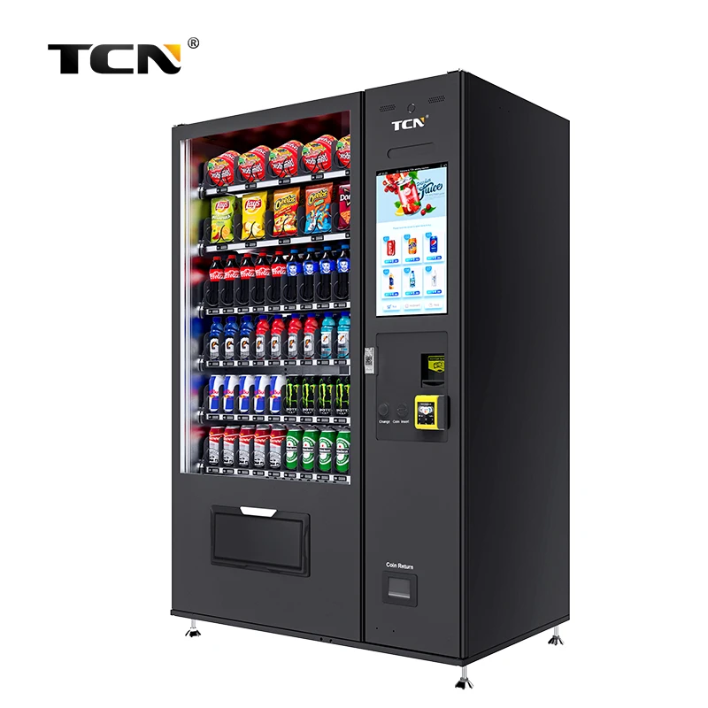 TCN Self-Service Automatic Touch Screen Drink Snack Vending Machine Europe