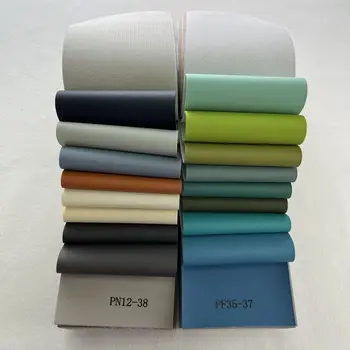 0.6mm Napa Pattern PVC Faux Leather Fabric Artificial Synthetic Rolls Material for Sofa Car Seat