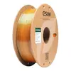 Seda doble color pla-oro negro