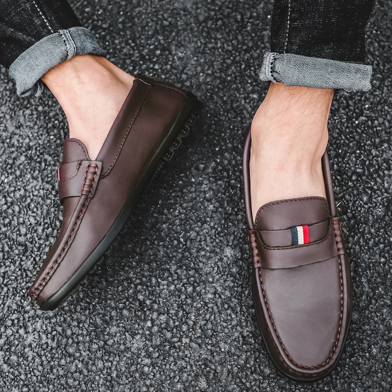 New Model Genuine Leather Mens Casual Dress Manufacturer Breathable Dress Shoes