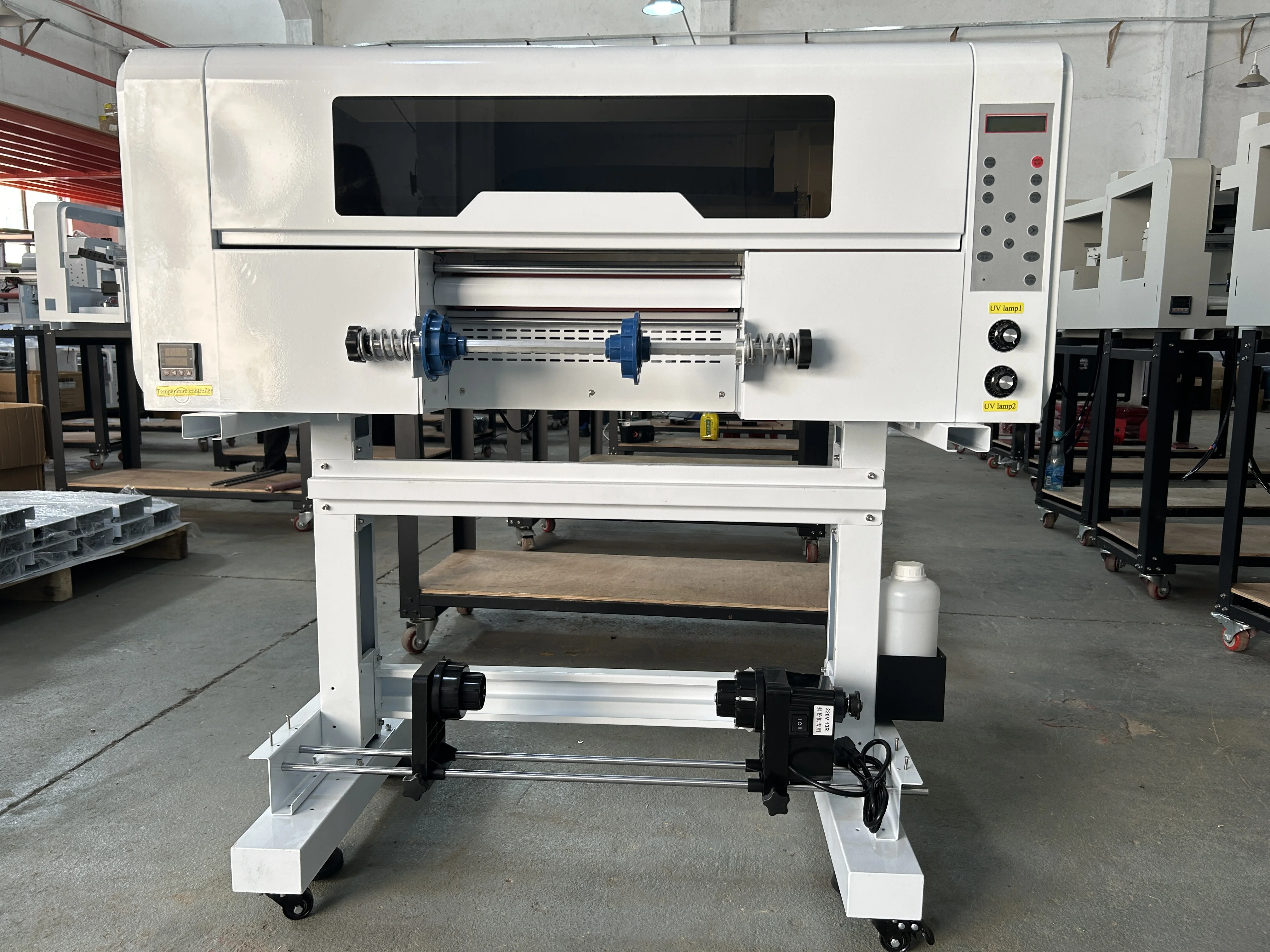 Lansong A3 UV DTF Printer 30cm Transfer Sticker Printing Machine Crystal Label Printer All in One Roll to Roll with Laminator factory