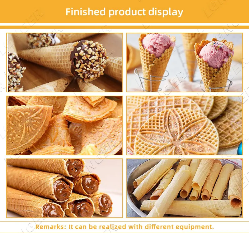 Промышленная нержавеющая сталь полностью автоматическая машина для производства конусов для сахарного мороженого