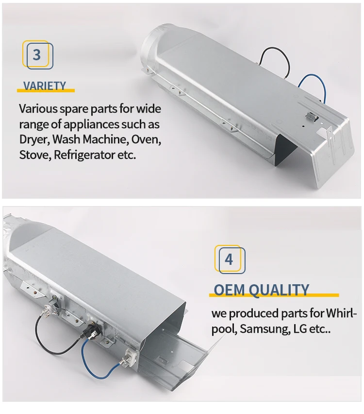 Clothes Dryer Parts Heater Duct Assembly Dryer Heating Elements DC97-14486A Dryer Heaters factory