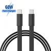 Black 1m usb C to C pp bag