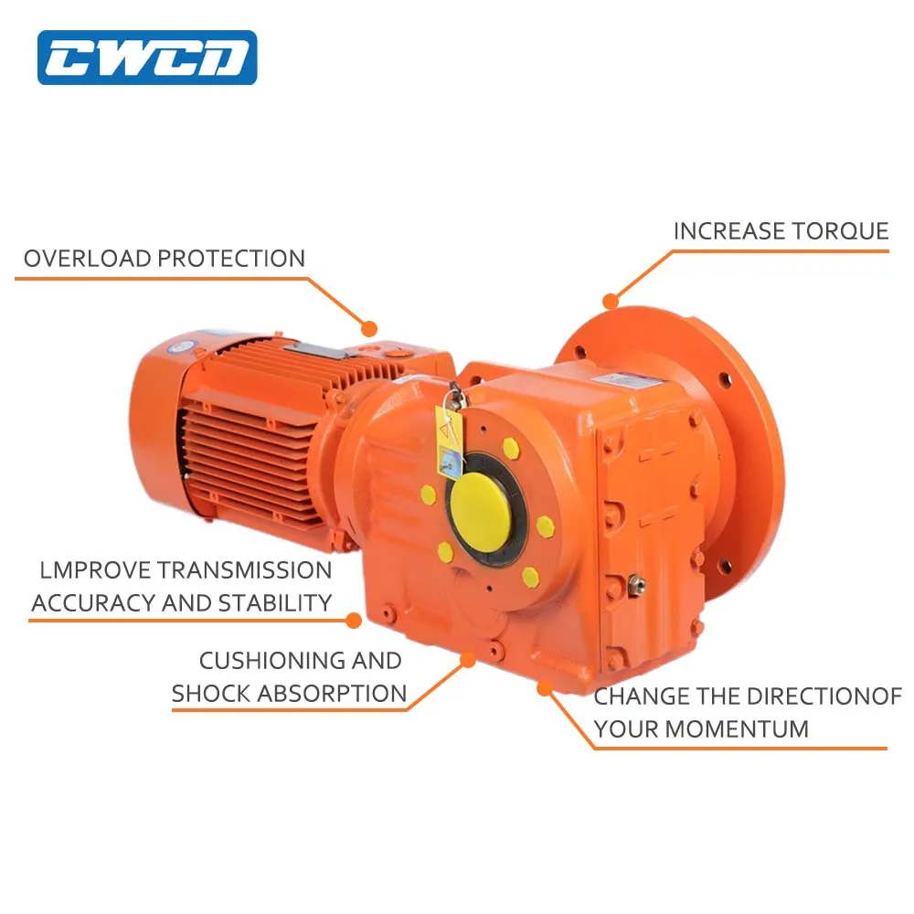 CWCD K Series K167 KA167 KF167 KAF167 90 Degree Shaft Mounted Helical Bevel Speed Reducer Gearbox for Energy & Mining