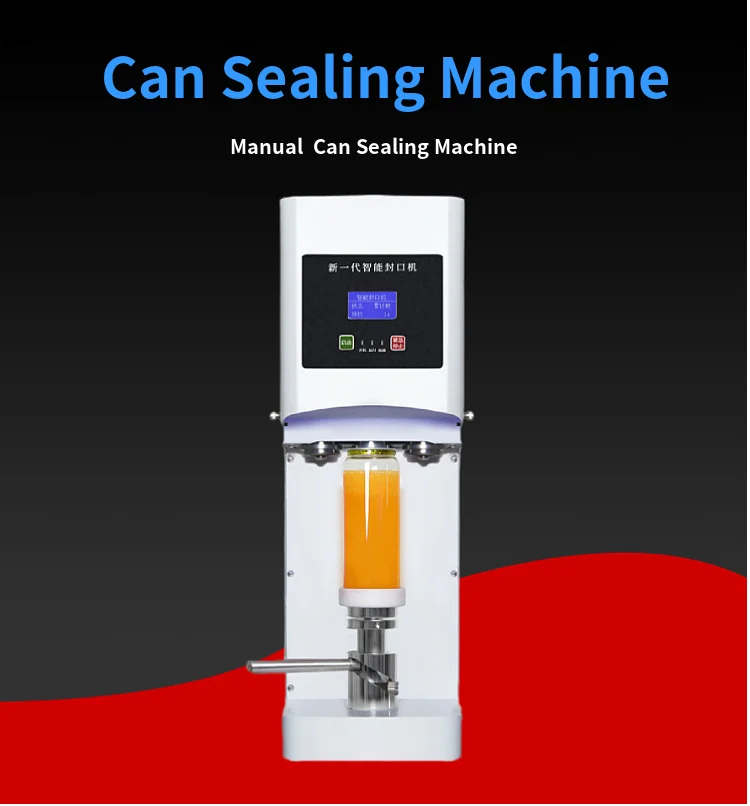Manual Aluminium Tin Can Lid Sealer Sealing Machine Seamer Plastic Can