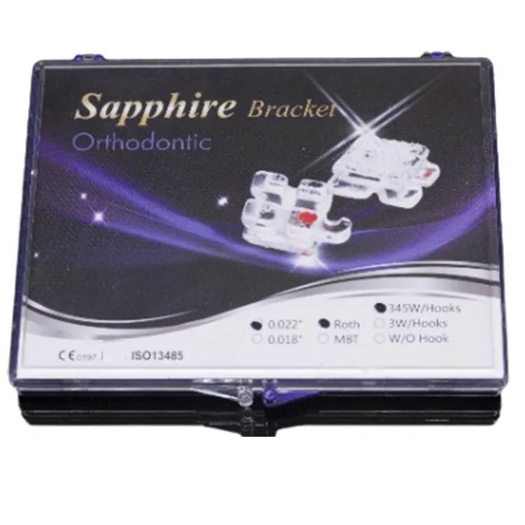 Apparecchio Trasparente Staffa Dentale Ortodontica In Zaffiro - Foto 10