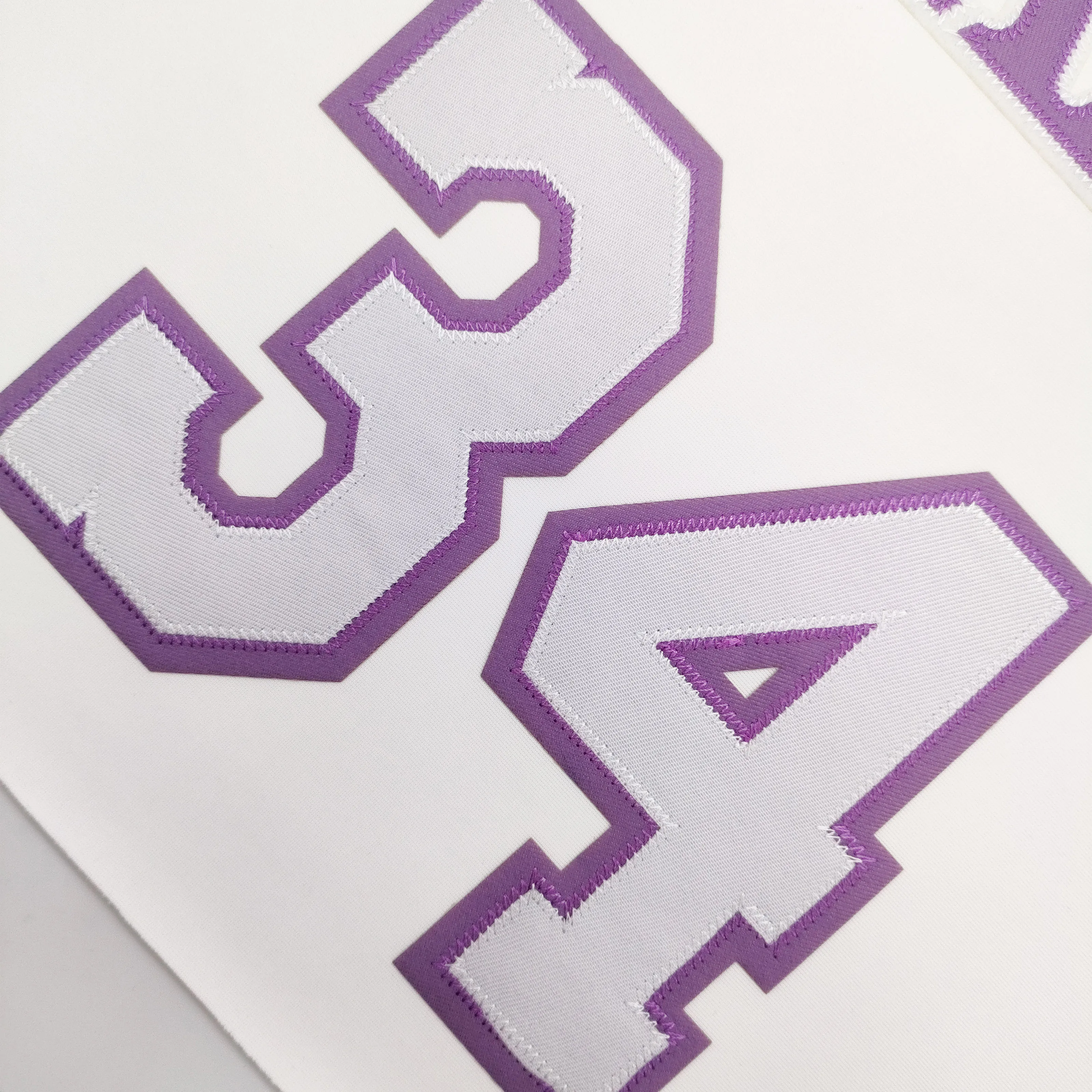 Eyd Lakers Number Felt Heat Transfer Ready To Press Embroidery Transfer