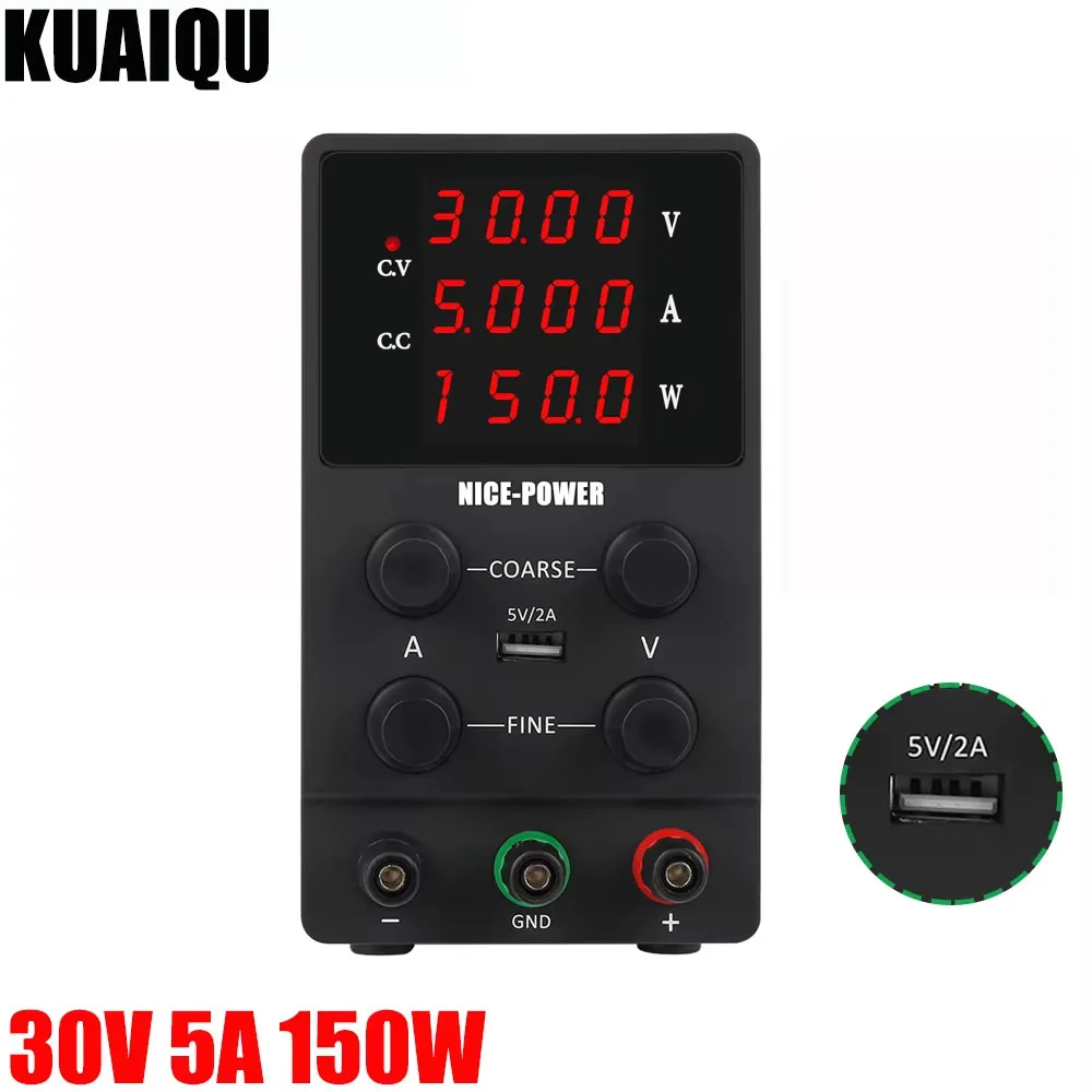 NICE POWER SPS305 30V5A150W 24V15V12V5V Lab DC Power Supply Laboratory Teaching Chemical Electrolysis and Electroplating