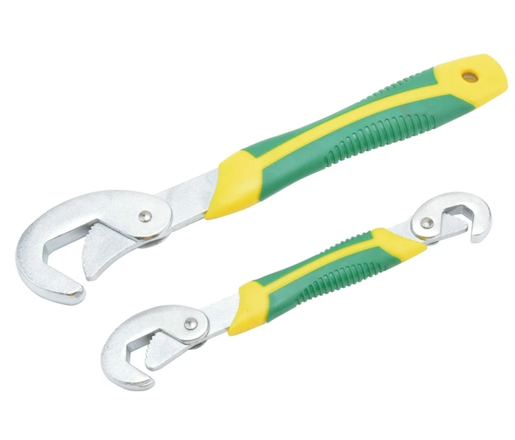 2PCS Multi-function adjustable wrench set anti-slip universal spanner set