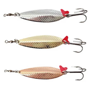 MISTER LURE 40g Artificial Melon Sinking Spinner Metal Sequins Bait Trout Spoon Fishing Lure for River Lake & Stream – Metal Jig – view 5