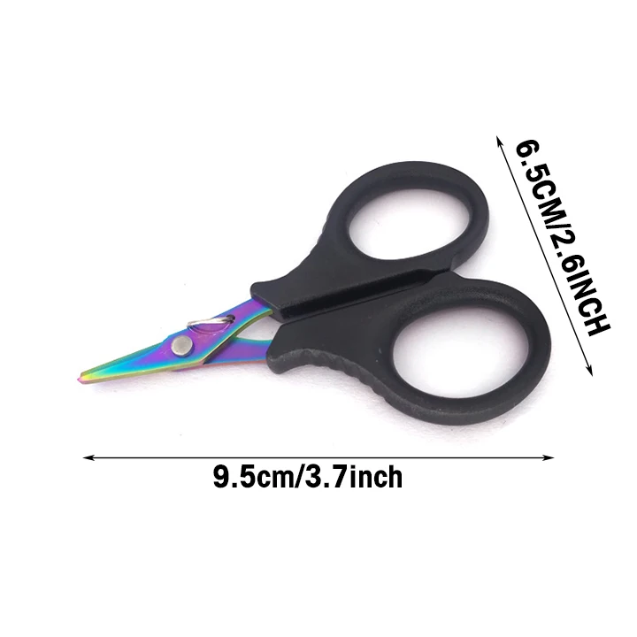 color titanium mini fishing scissors fishing