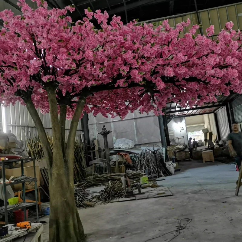 2m 3m 4m Big Plastic Japenesse Ivory Blossom Tree Artificial Sakura