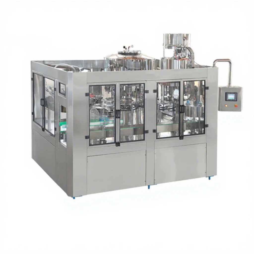 Full Automatic Three in One Bottled Pure Mineral Water Cleaning Filling and Sealing Machine