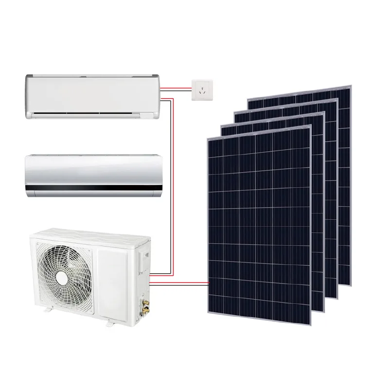 AC/DC Hybrid Solar Inverter Air Conditioner 100% Solar AC Air Conditioner for Home